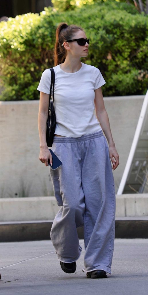 Leni Klum in a White Tee