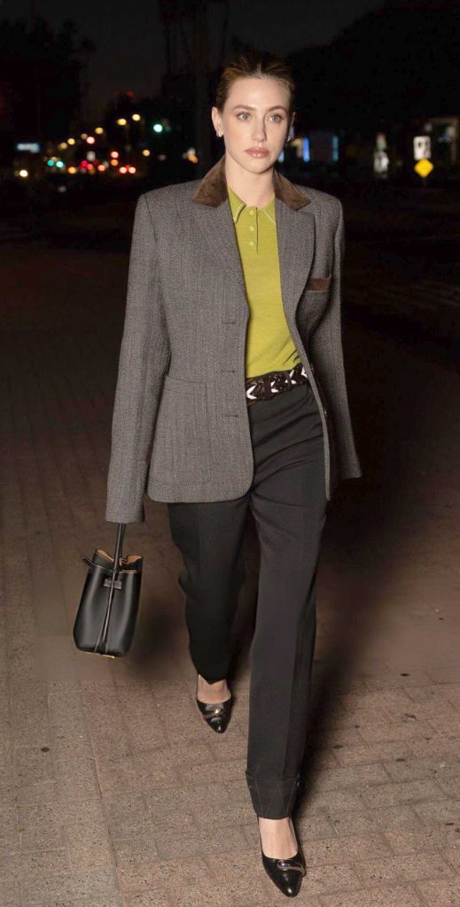 Lili Reinhart in a Brown Blazer