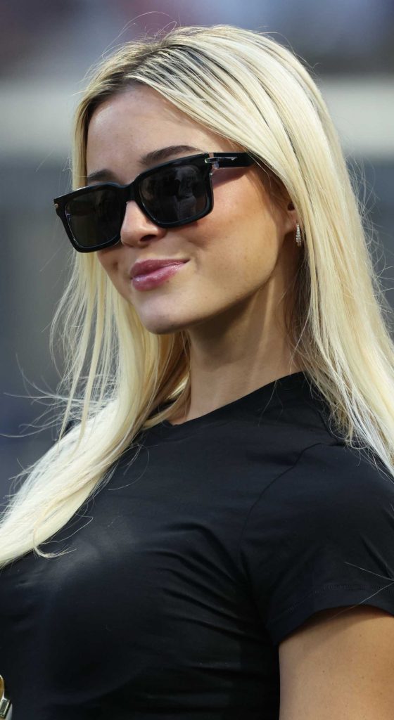 Olivia Dunne in a Black Tee