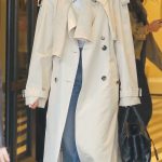 Daisy Edgar-Jones in a White Trench Coat Leaves Her Hotel in New York