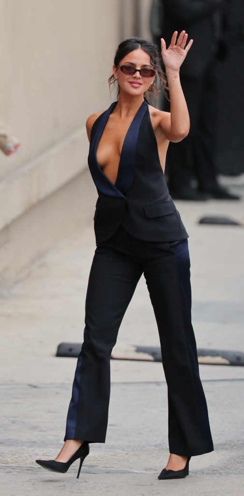 Eiza Gonzalez in a Black Pantsuit