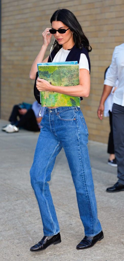 Kendall Jenner in a White Tee