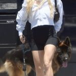 Sydney Sweeney in a Black Spandex Shorts Was Seen Out in Los Angeles