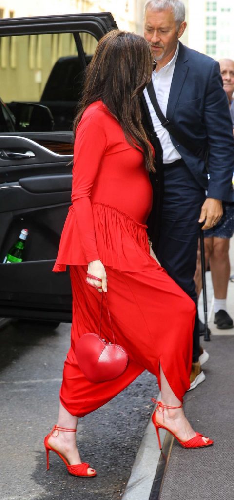 Anne Hathaway in a Red Dress