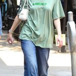 Anya Taylor-Joy in a Green Tee Was Seen Out with Malcolm McRae in New York City