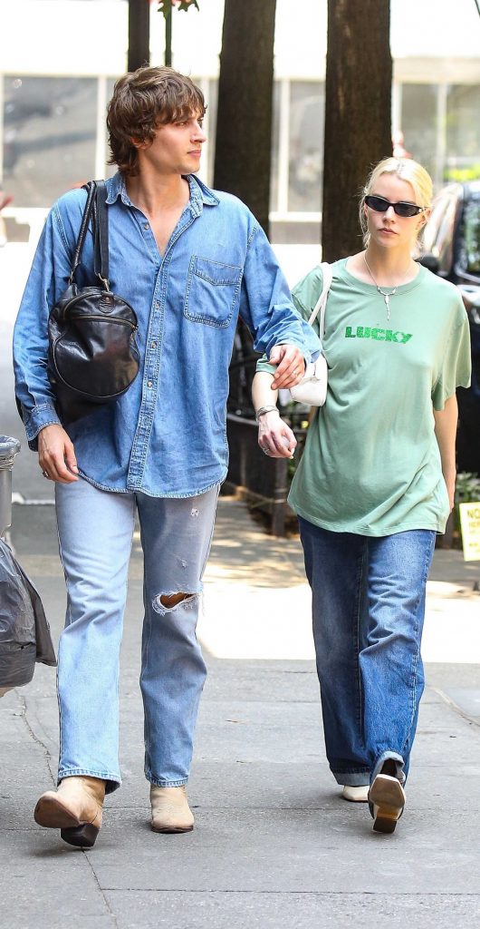 Anya Taylor-Joy in a Green Tee