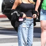 Breckie Hill in a Black Top Was Seen Out in Los Angeles