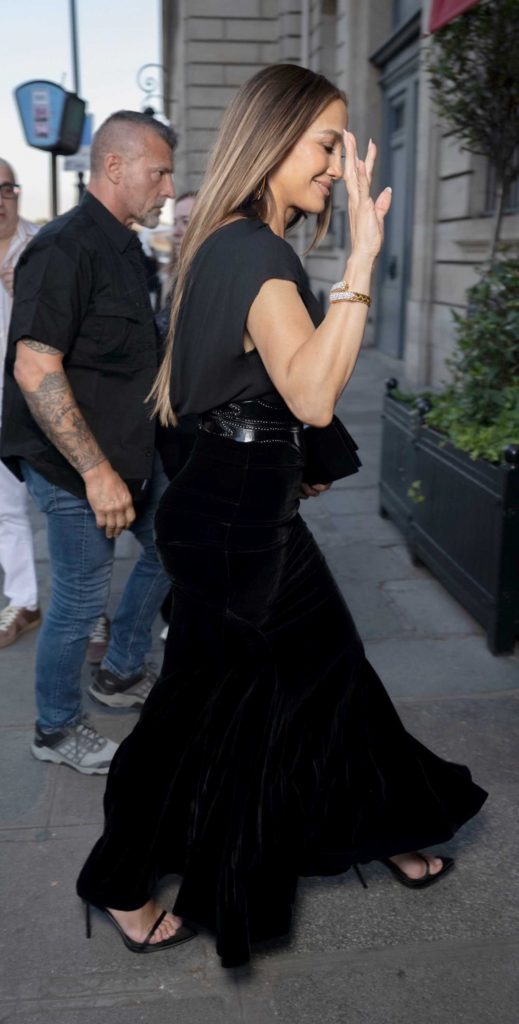 Jennifer Lopez in a Black Dress
