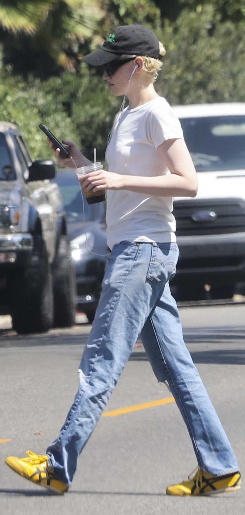Julia Garner in a White Tee