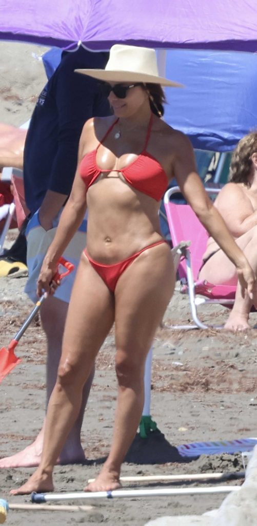 Eva Longoria in a Red Bikini
