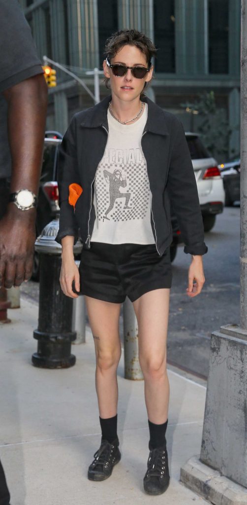Kristen Stewart in a Black Jacket