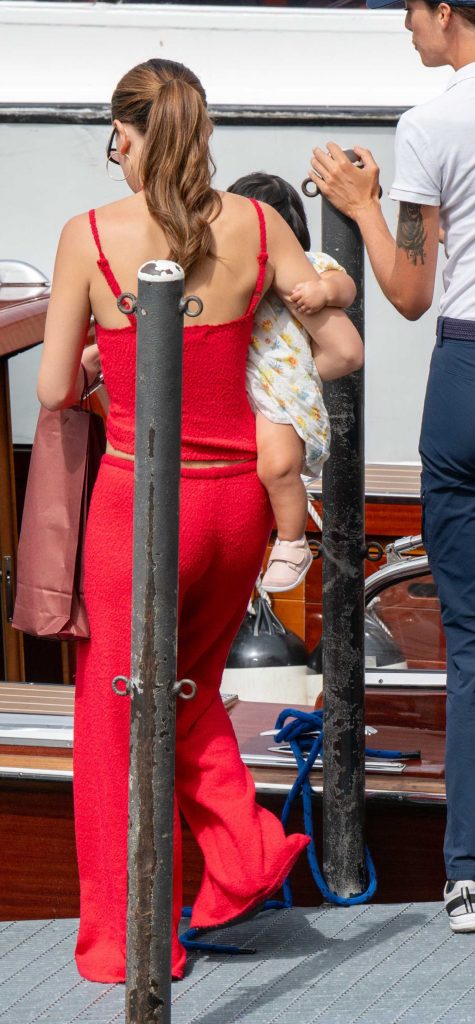 Millie Bobby Brown in a Red Ensemble