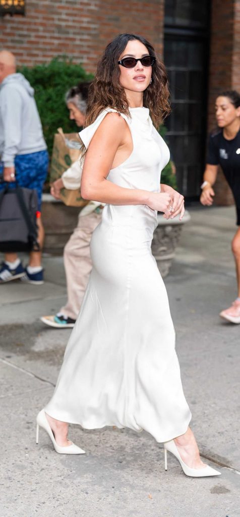 Adria Arjona in a White Dress