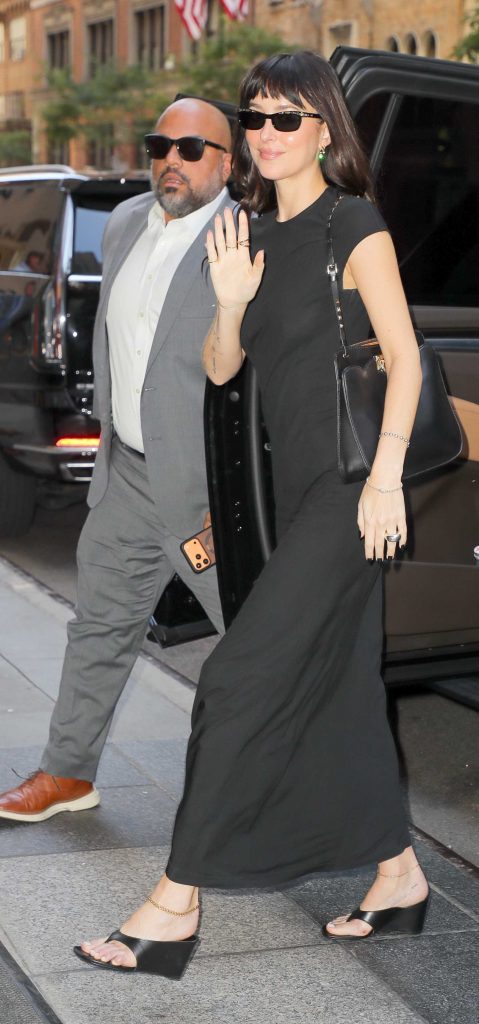 Dakota Johnson in a Black Dress