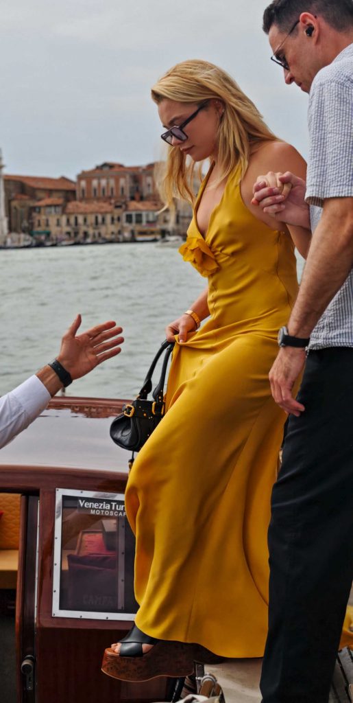 Florence Pugh in a Yellow Dress