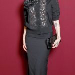 Gabbriette Bechtel Attends H&M Elie Saab VIP Step and Repeat at Palais Brongniart in Paris