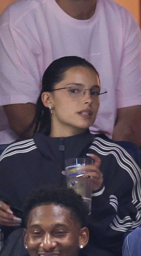 Inde Navarrette in a Black Adidas Tracksuit