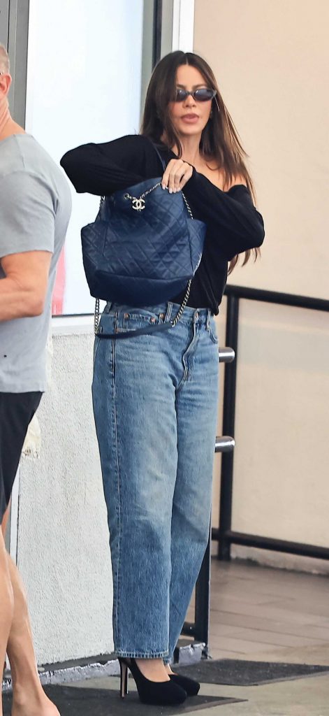 Sofia Vergara in a Black Blouse