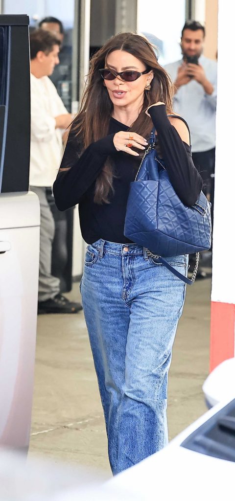 Sofia Vergara in a Black Blouse