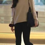 Selena Gomez in a Beige Sweatshirt Was Seen Out in Los Angeles