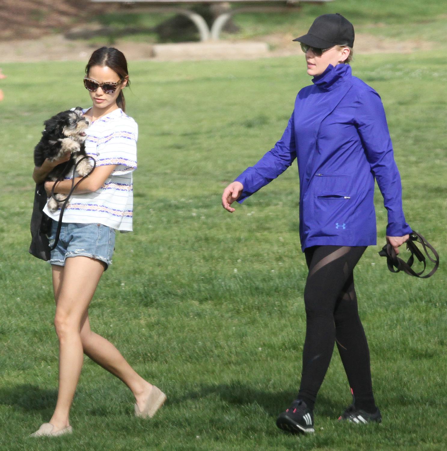 Abbie Cornish and Jamie Chung Bring Their Dogs to Park