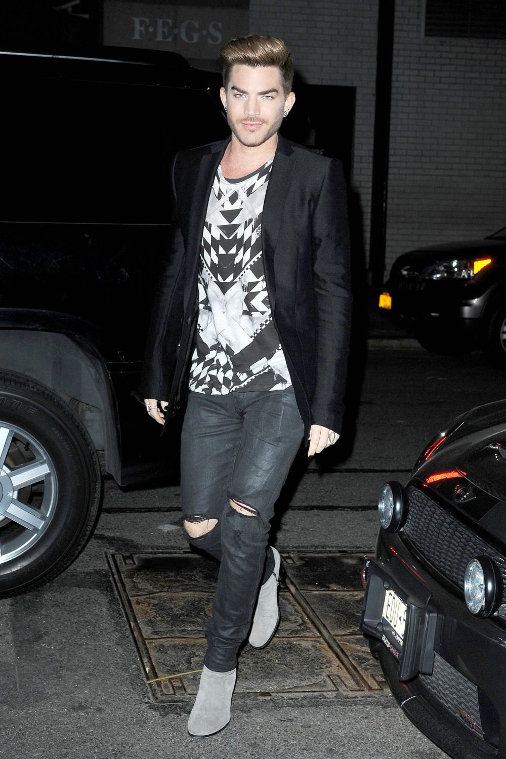 Adam Lambert Out in Chelsea