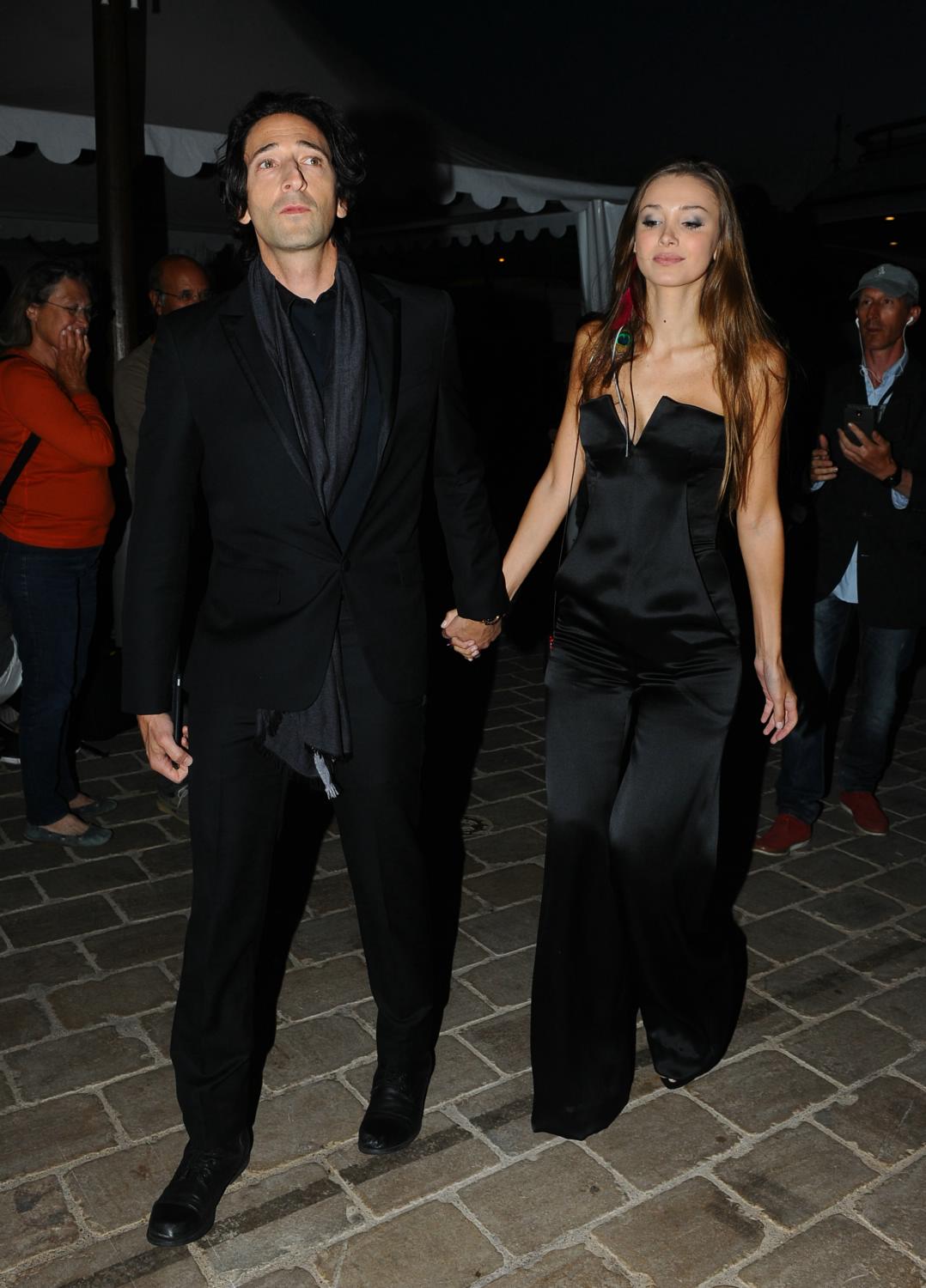 Adrien Brody and Lara Lieto Out in Cannes