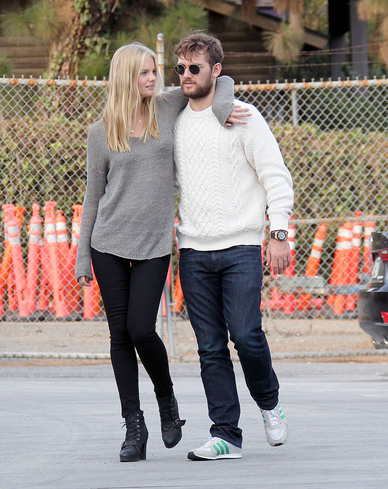 Alex Pettyfer Romantic Stroll With Marloes Horst