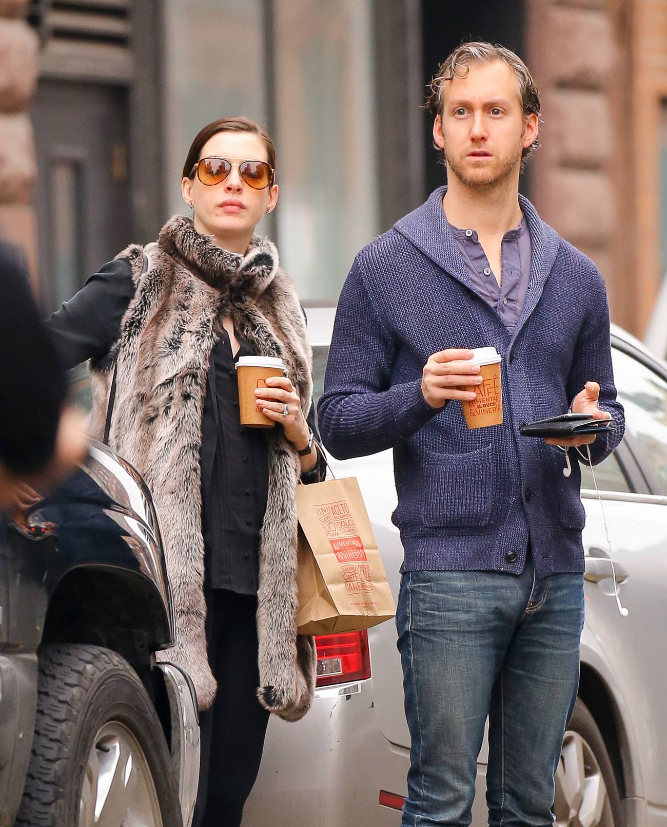 Anne Hathaway and Adam Shulman Coffee Date in NYC
