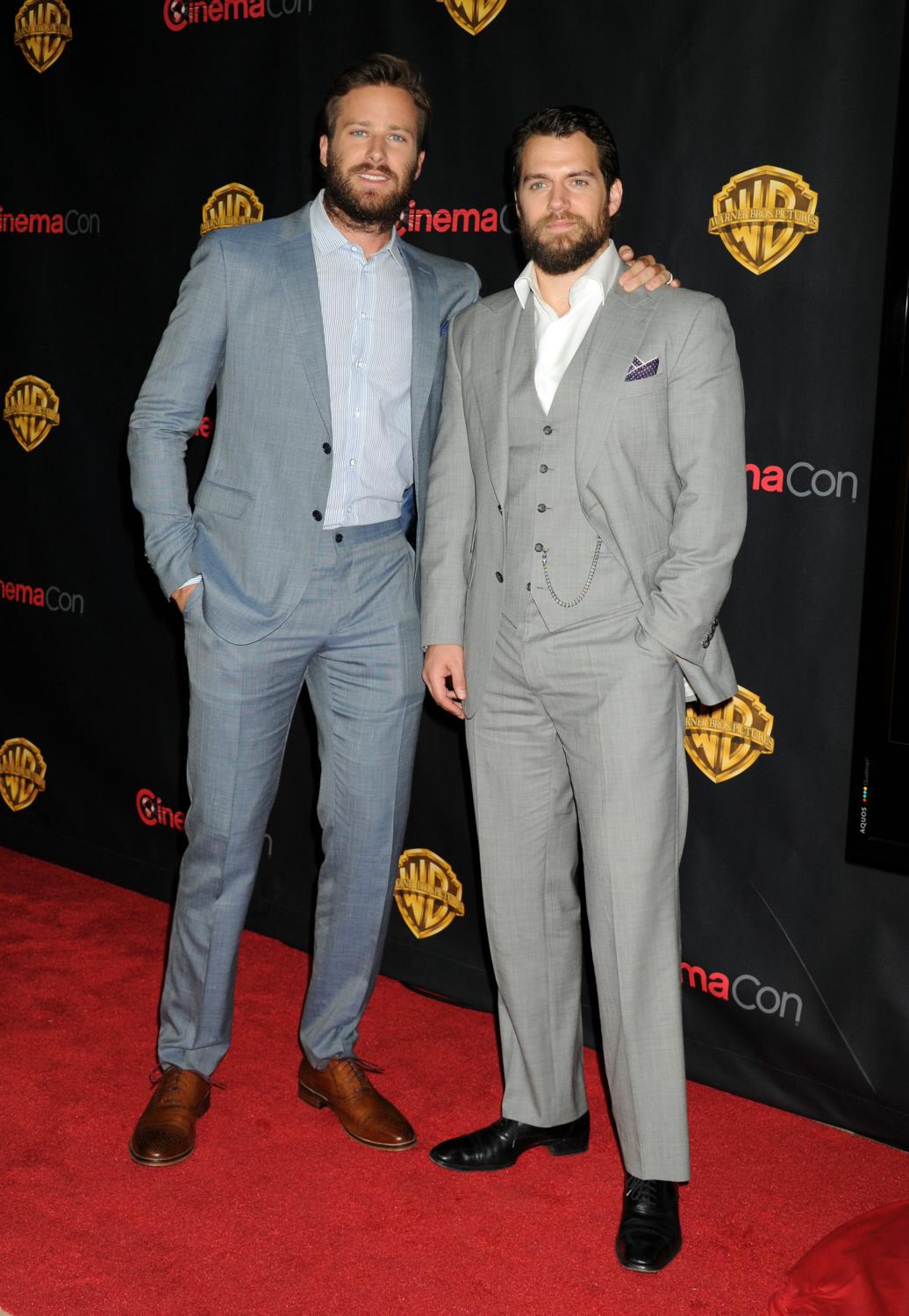Armie Hammer and Henry Cavill at WB Cinemacon Red Carpet