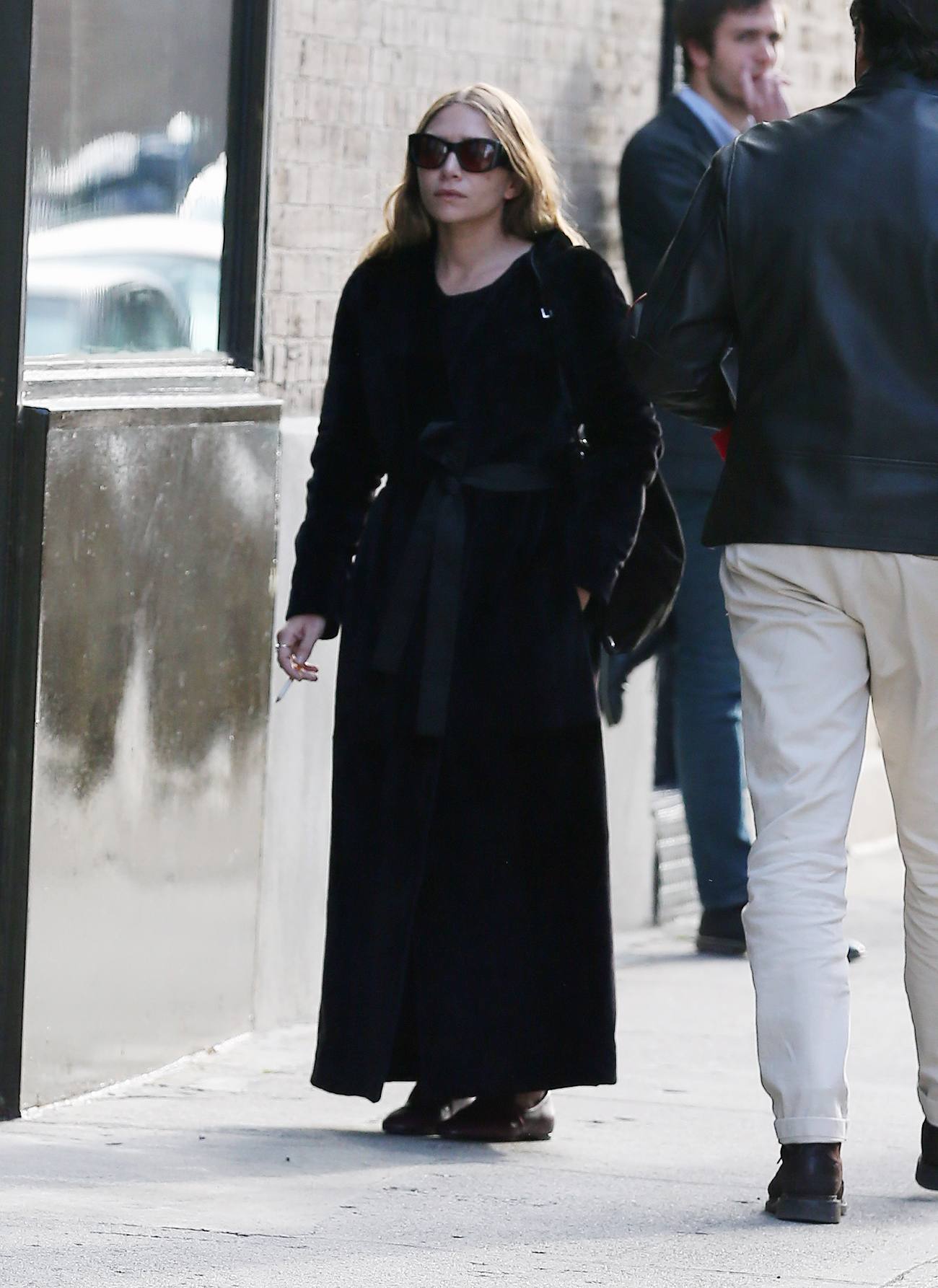 Ashley Olsen Smoking Away in New York City