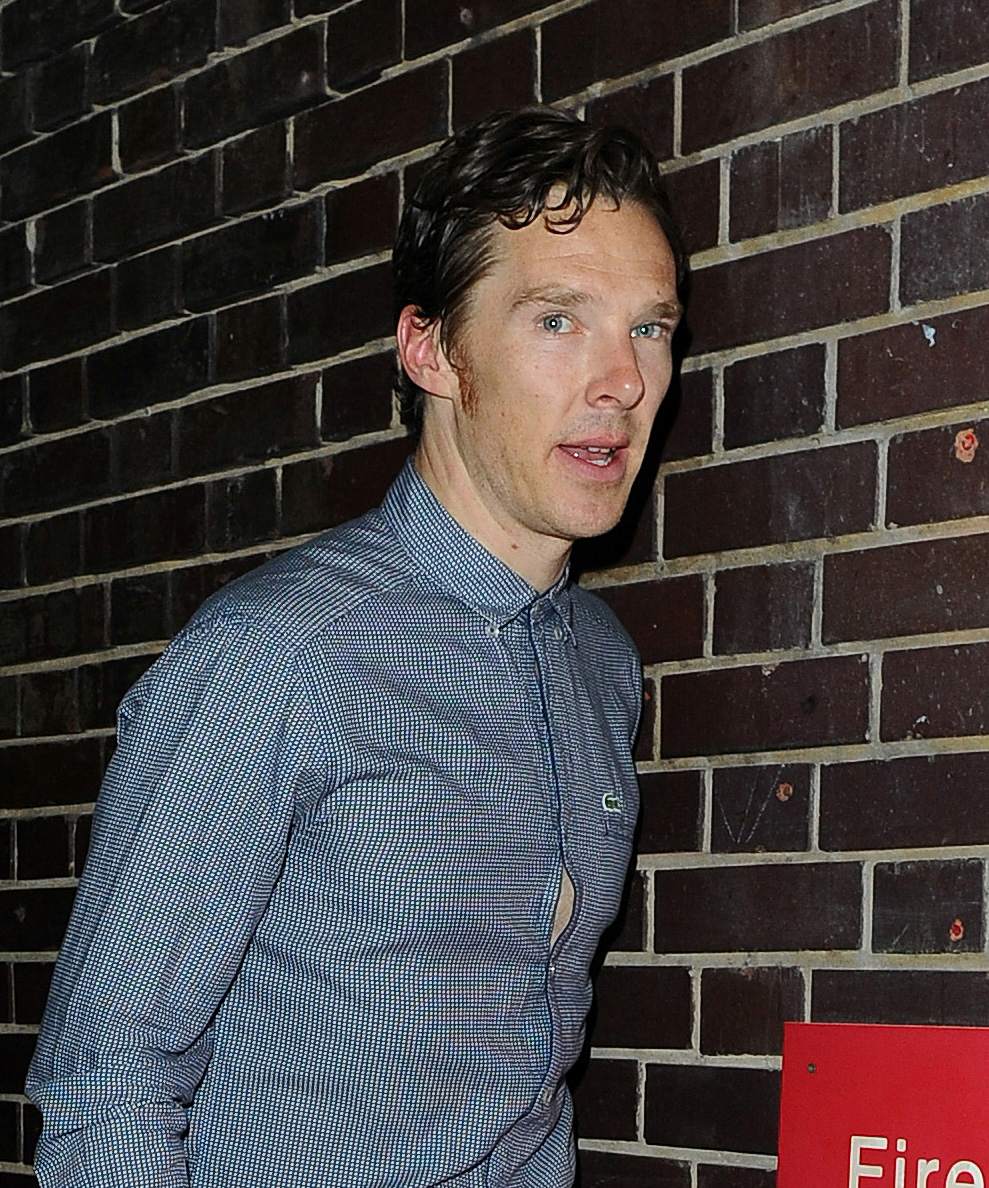 Benedict Cumberbatch Leaves Barbican Theatre-2