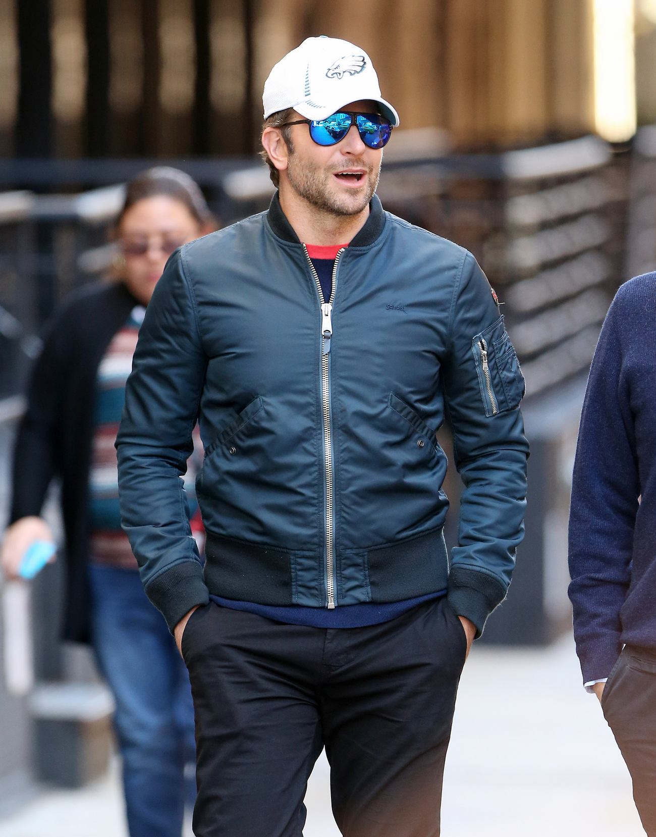Bradley Cooper Looks Cool With Blue Coat and Shades in NYC – Celeb Donut