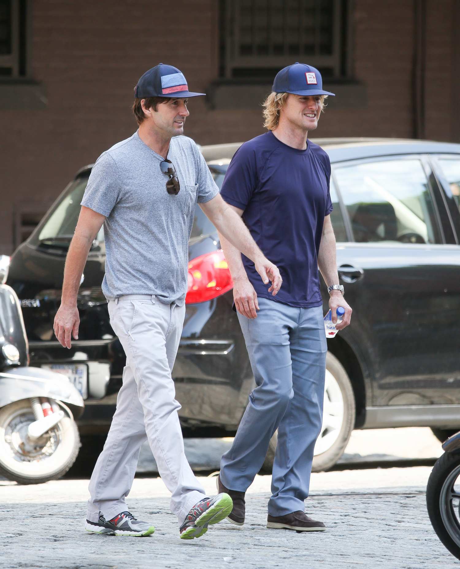 Brotherly Love Luke and Owen Wilson Walk in NYC