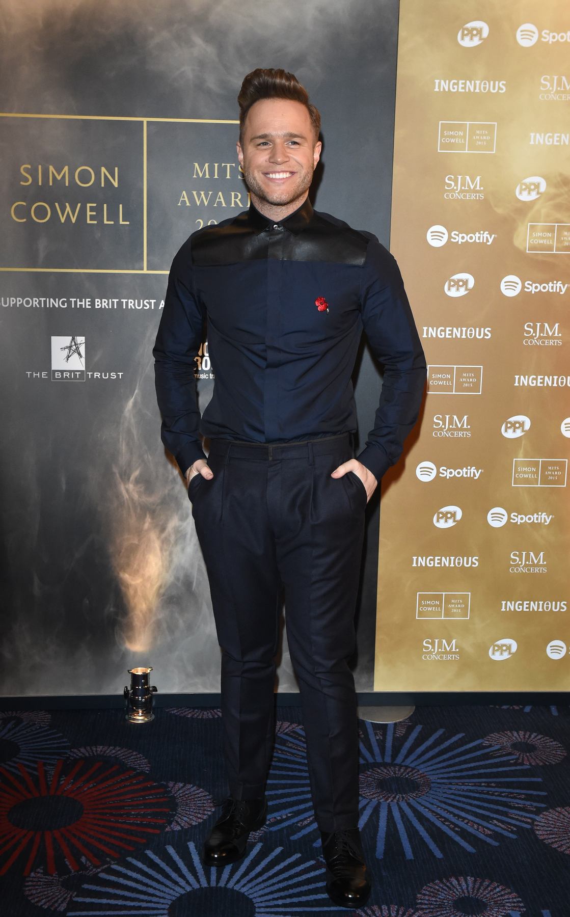 Caroline Flack and Olly Murs at Music Industry Trusts Award Event