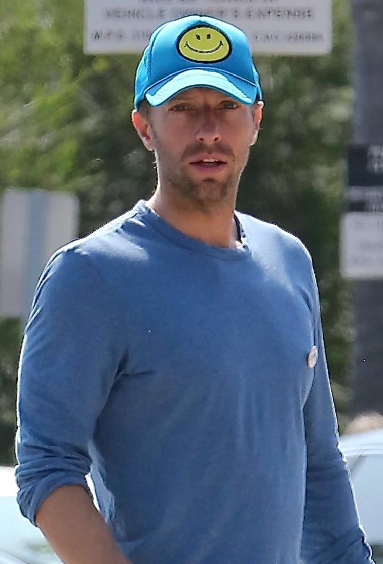Chris Martin Out with Moses in Malibu