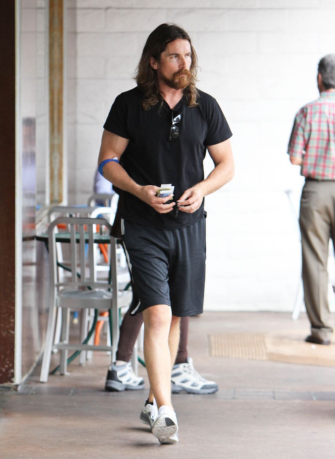 Christian Bale in Santa Monica, Calfiornia
