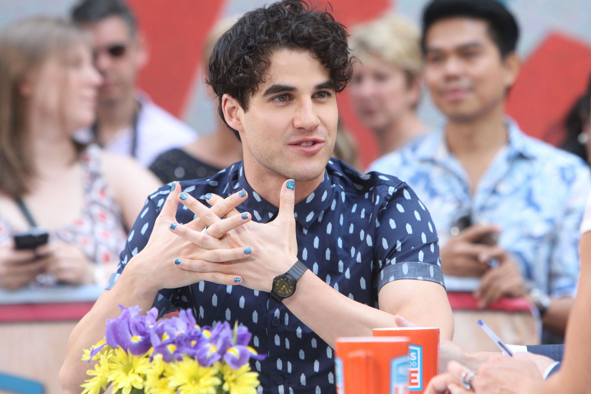 Darren Criss on Access Hollywood Live-4