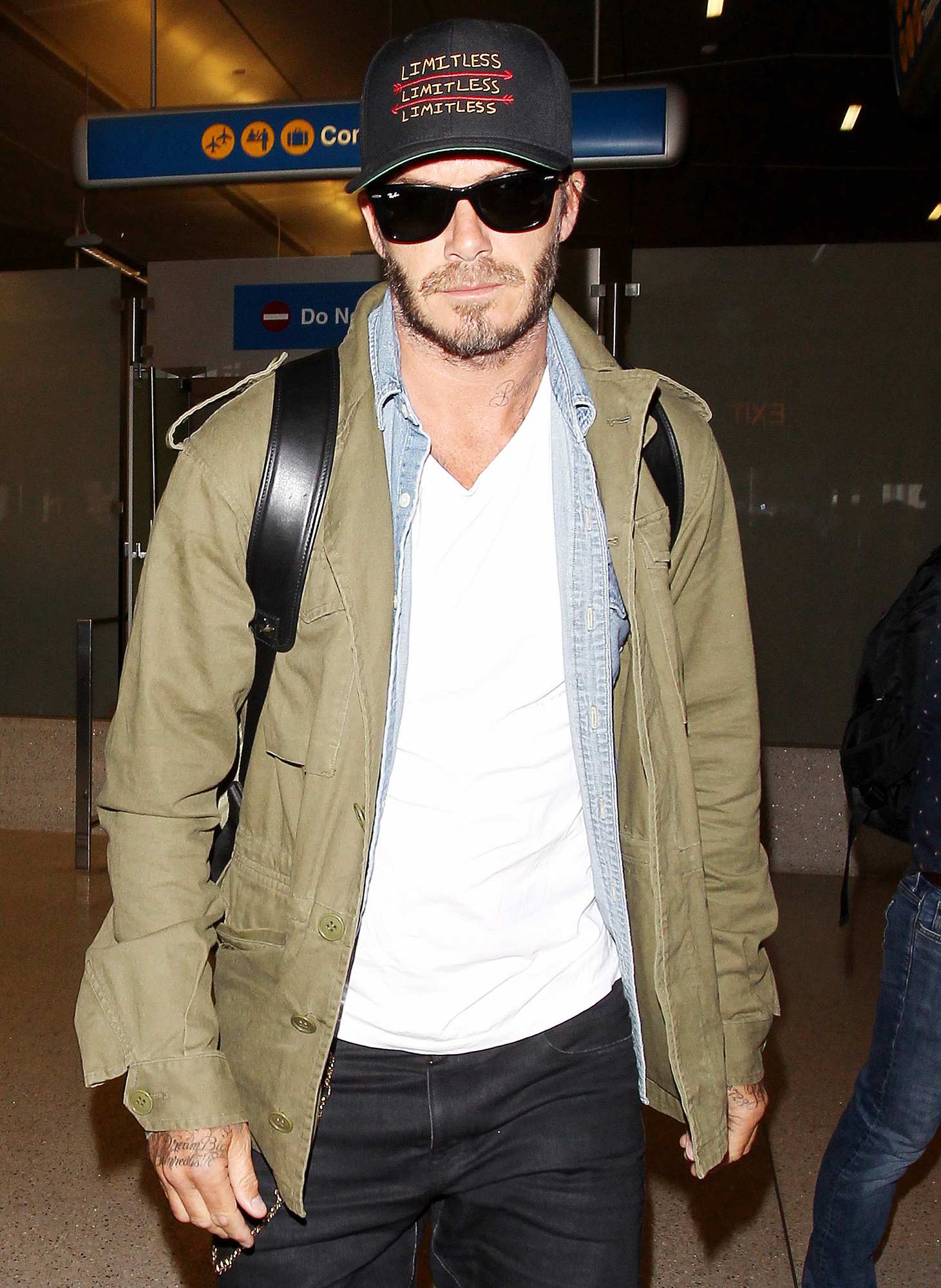David Beckham Arrives at LAX Airport-2