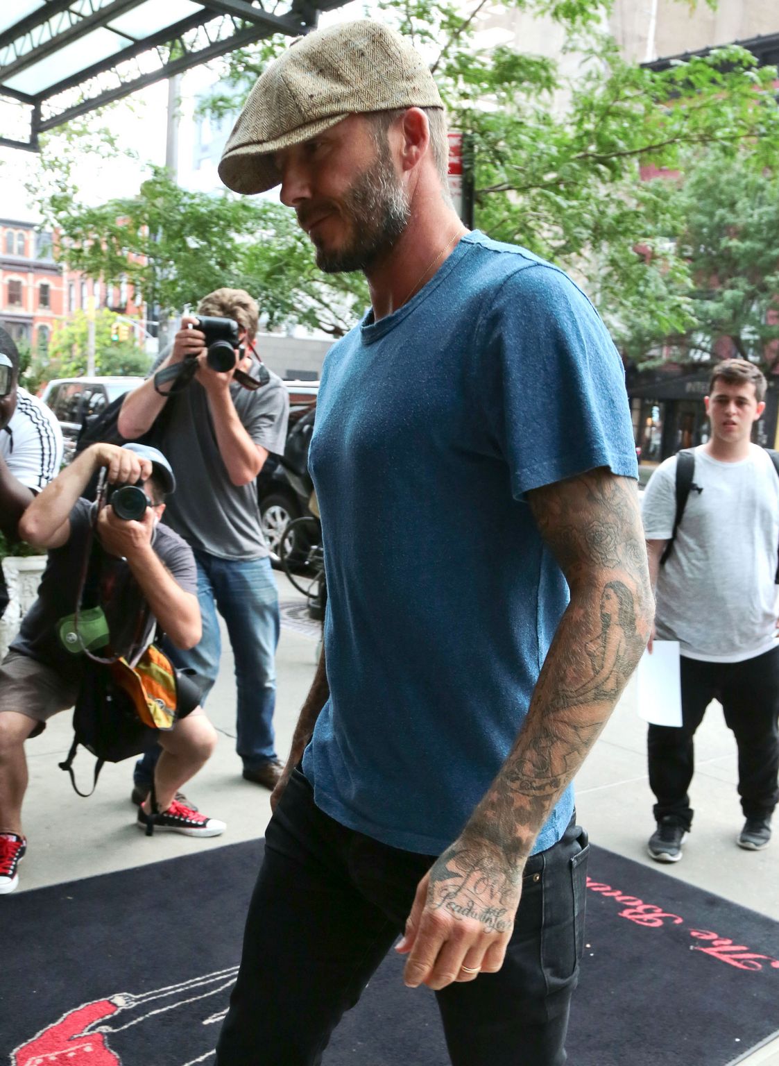 David Beckham ate Bowery Hotel in New York City-3