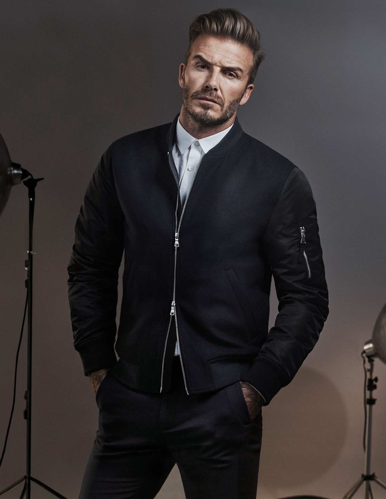 David Beckham Poses For Handm Modern Essentials Celeb Donut