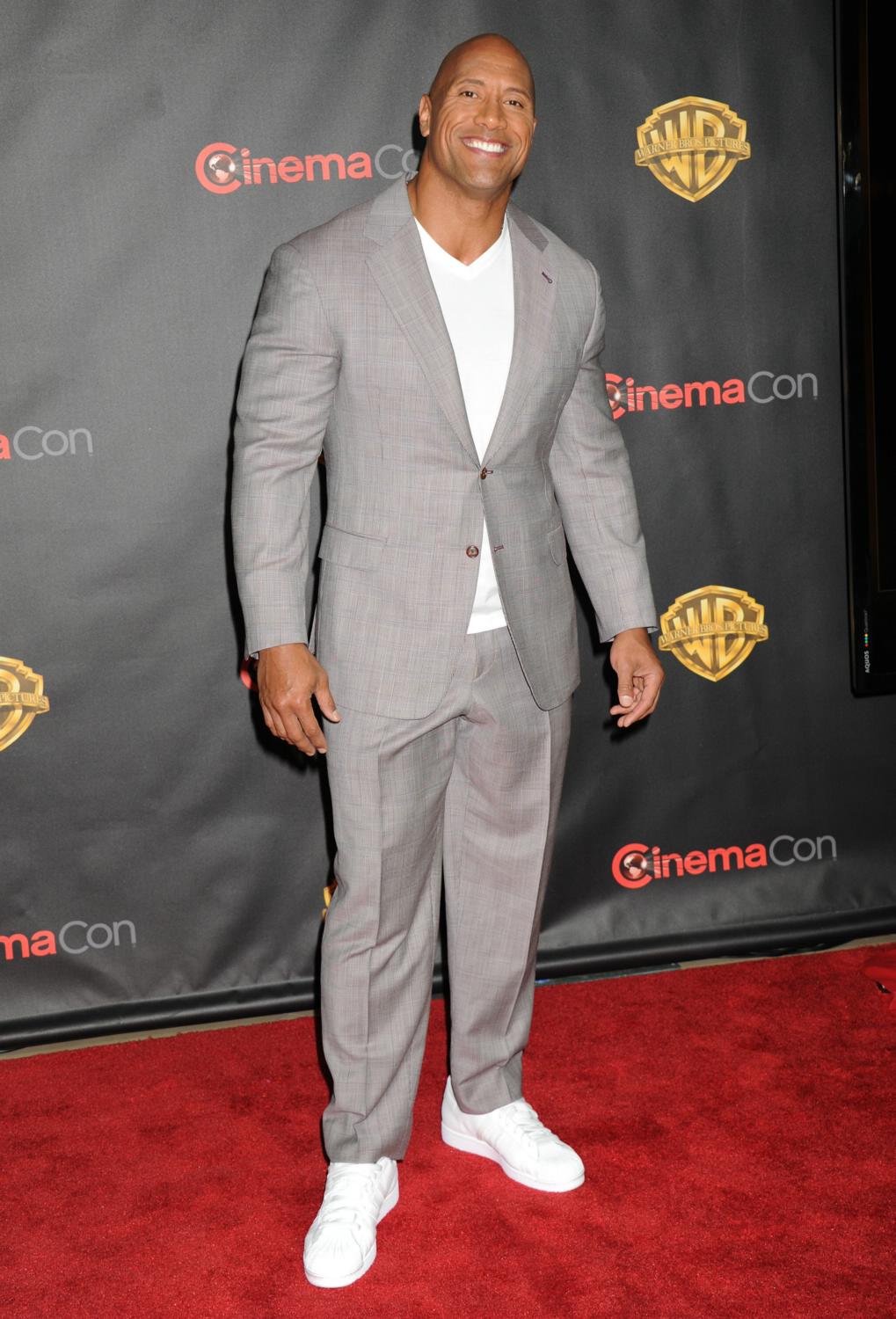 Dwayne Johnson at WB Cinemacon Red Carpet