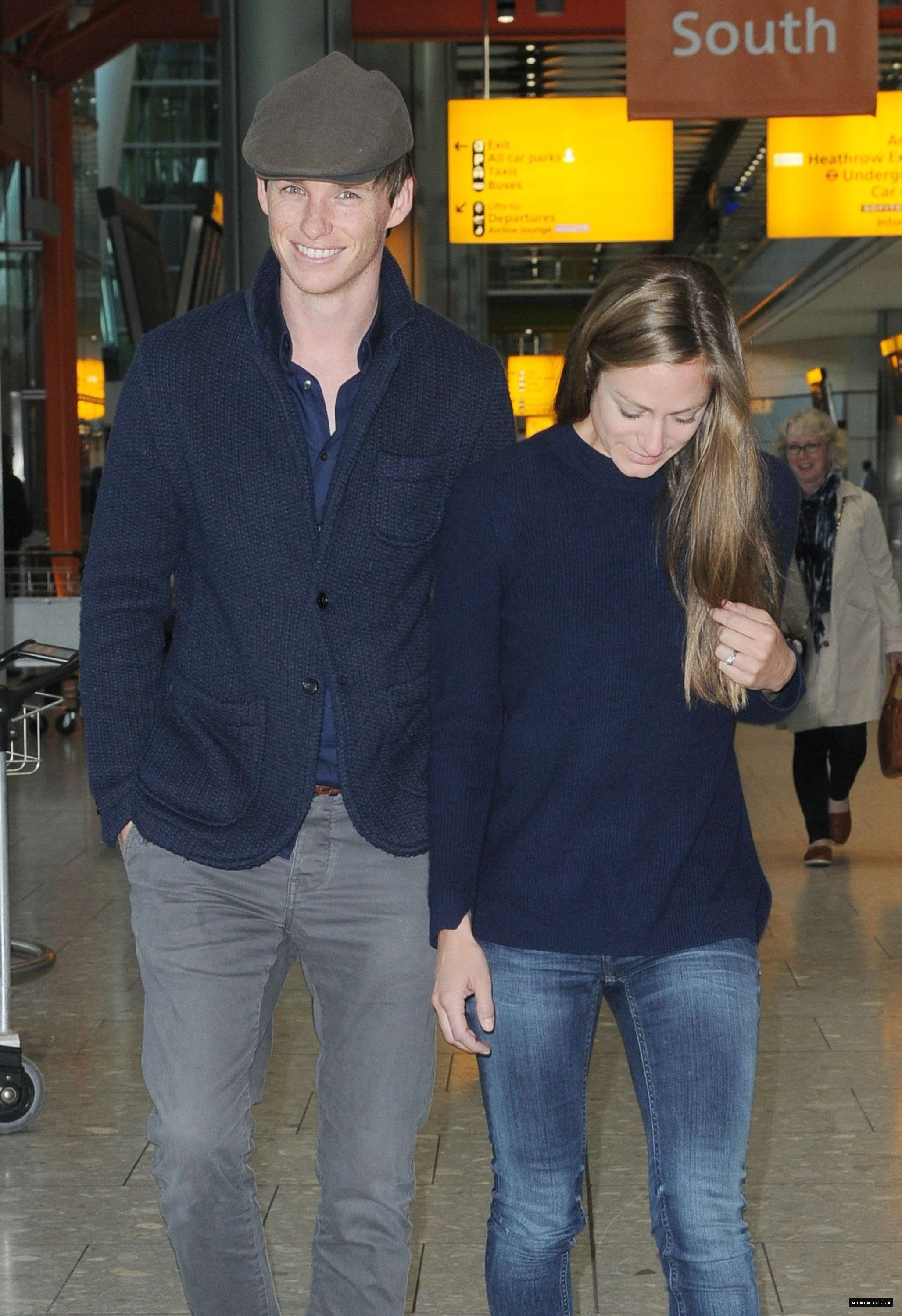 Eddie Redne and Hannah Bagshawe Depart To Heathrow Airport