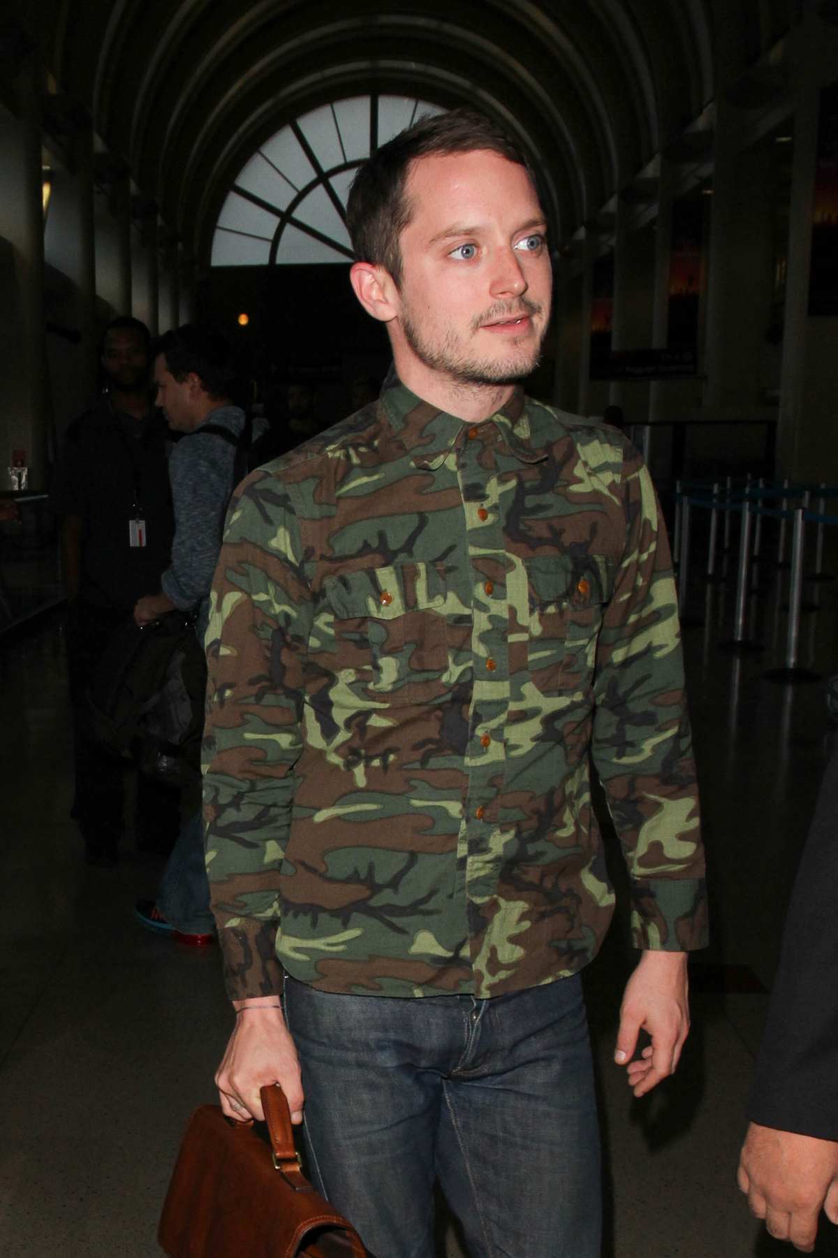 Elijah Wood Seen at LAX Airport