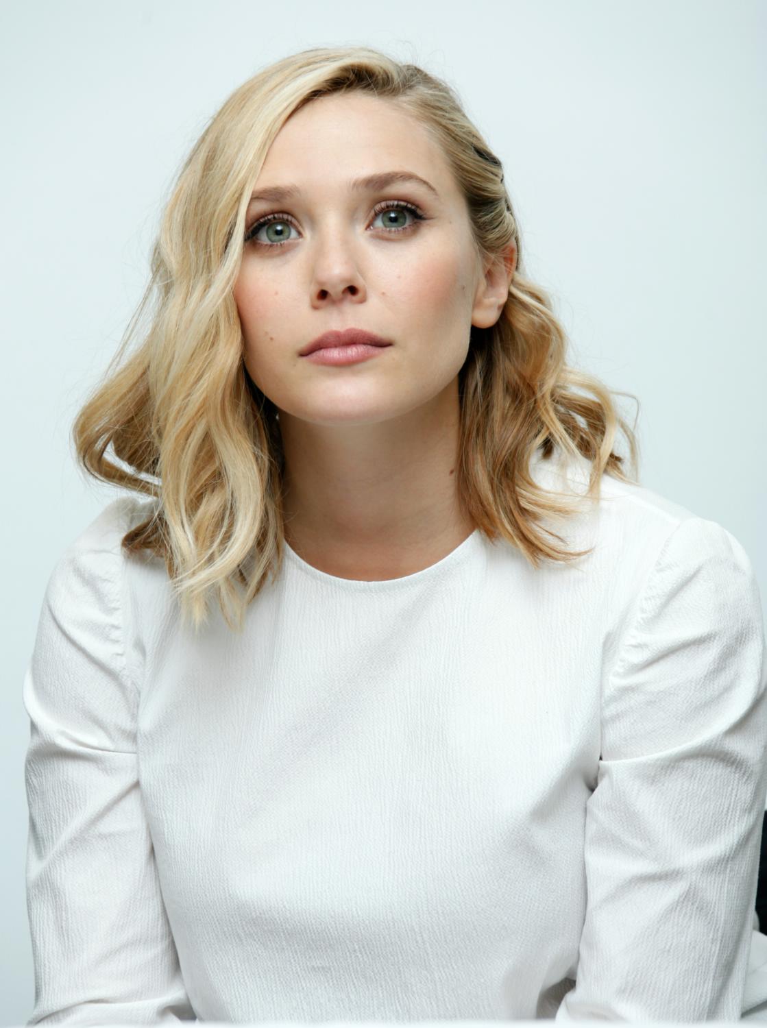 Elizabeth Olsen at The Avengers: Age of Ultron Press Conference – Celeb ...