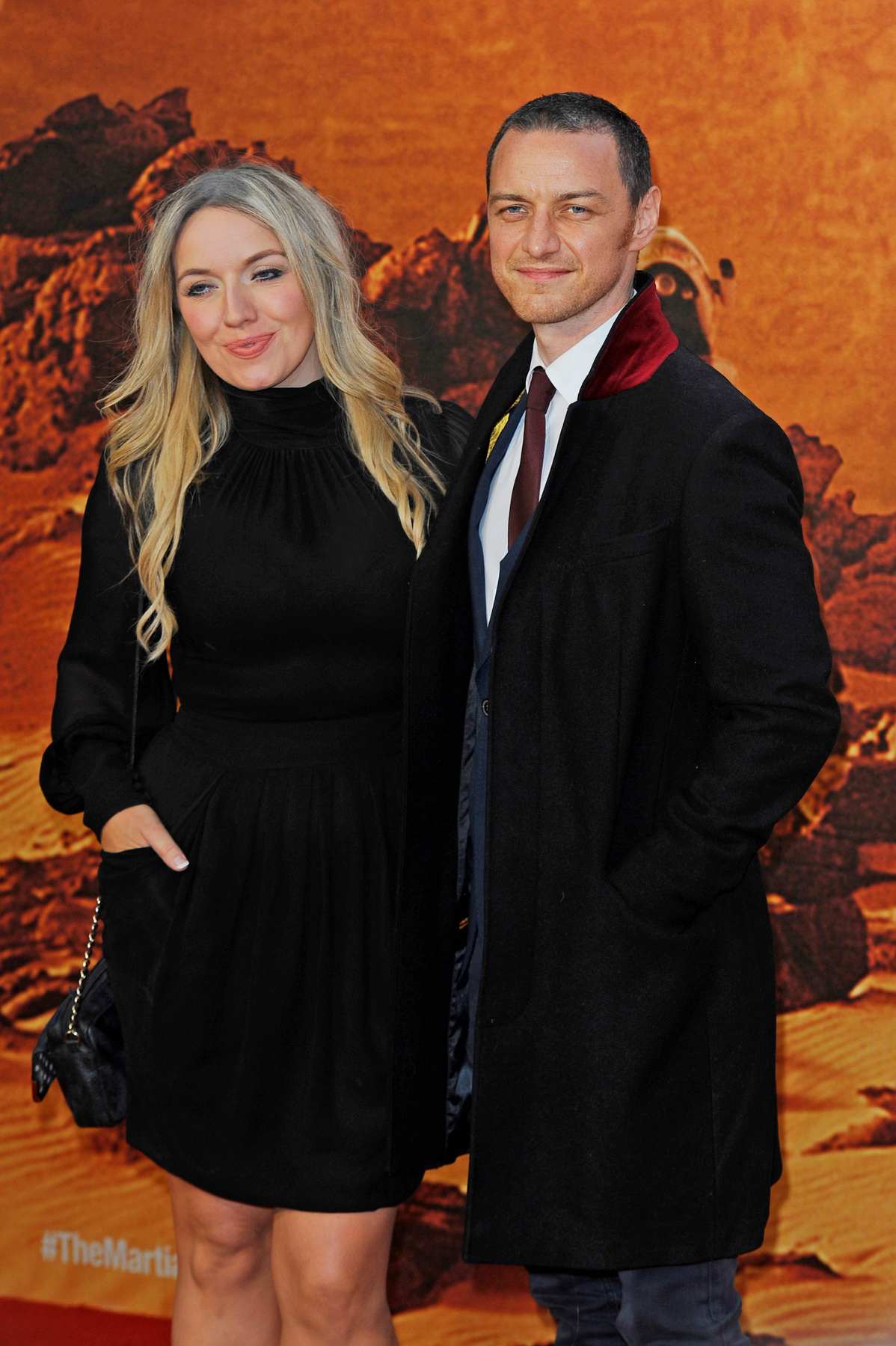 James McAvoy and Joy McAvoy at The Martian European Premiere