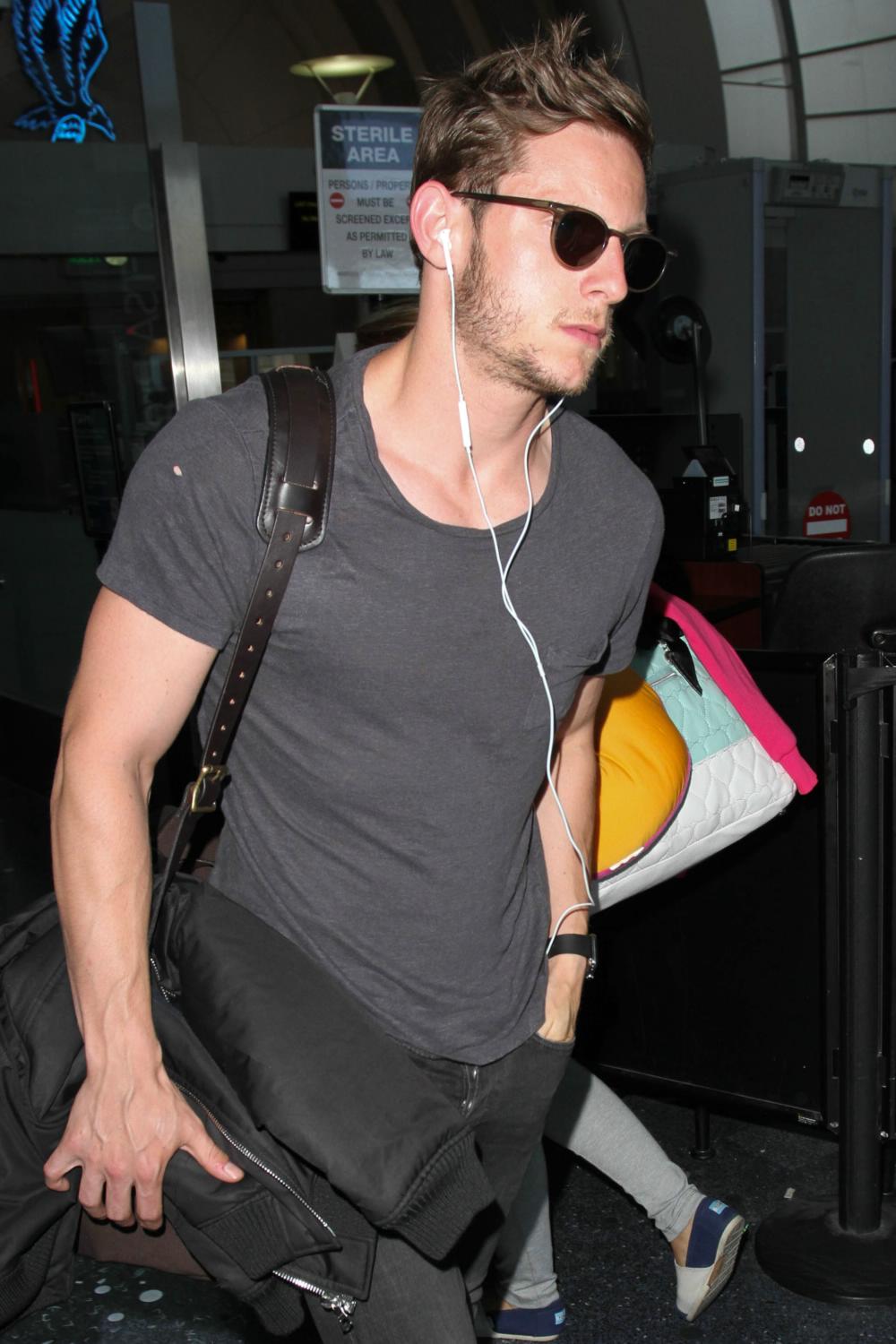 Jamie Bell Arrives at LAX Airport