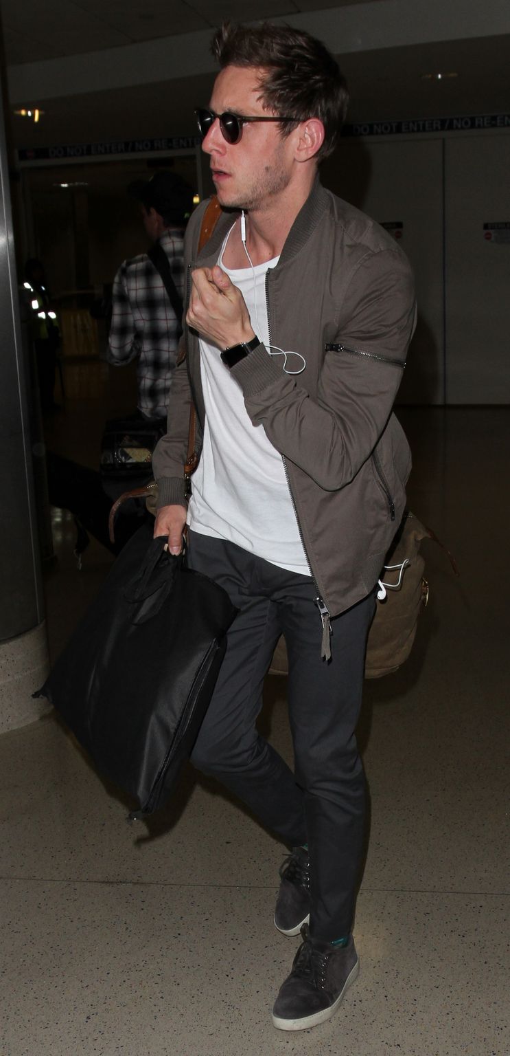Jamie Bell Arrives At LAX Airport