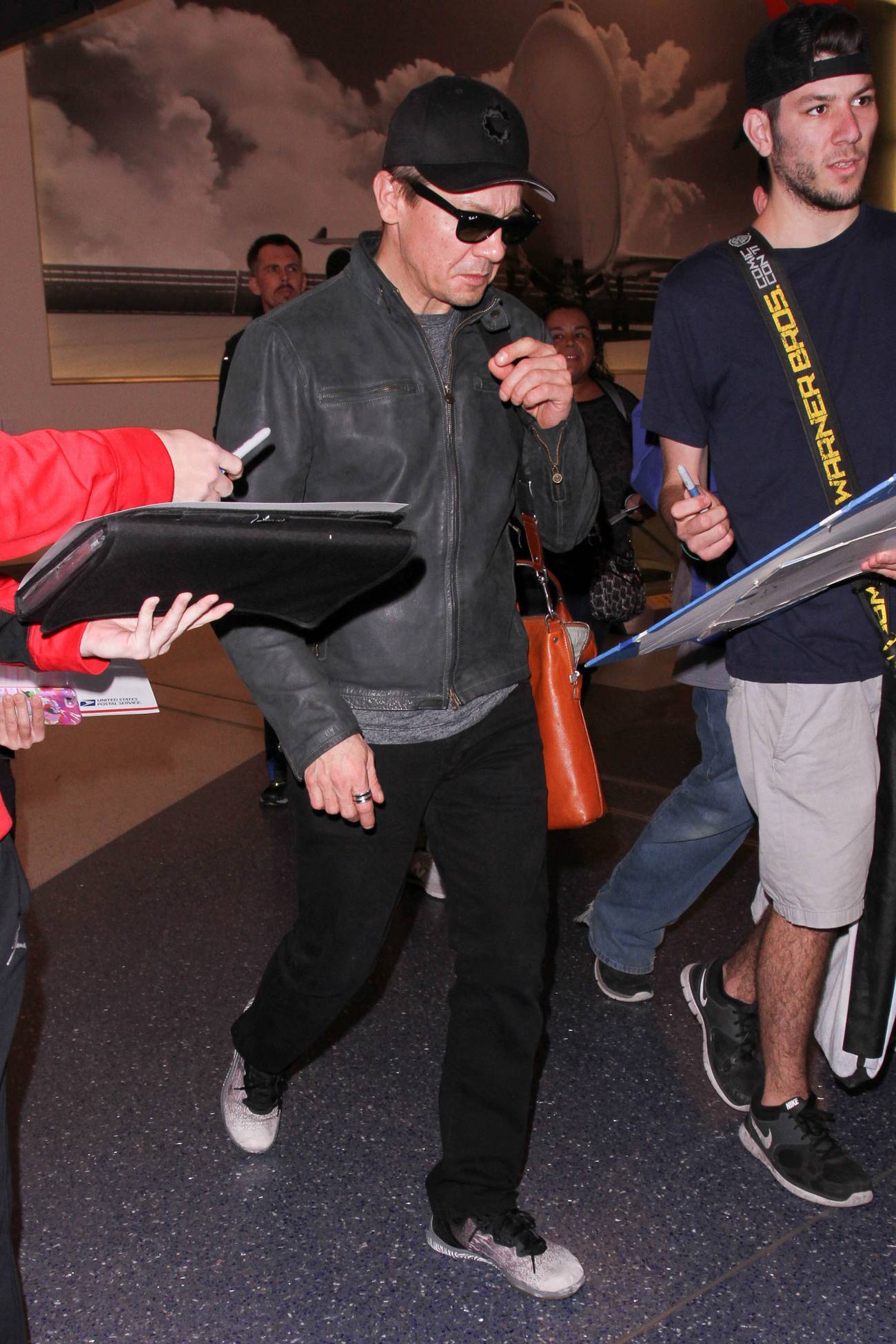 Jeremy Renner is seen at LAX