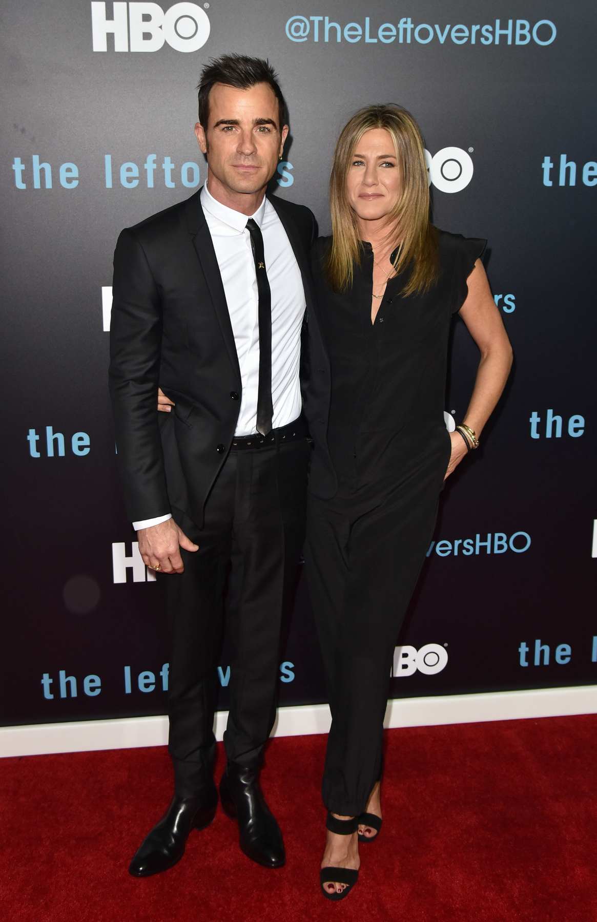 Justin Theroux and Jennifer Aniston at HBOs The Leftovers Season Premiere-1